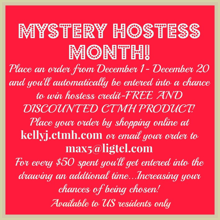 CTMH: Mystery Hostess Exclusive Offer from Kelly Janes