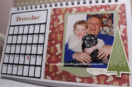 Karen Foster Calendar enhanced with CTMH products