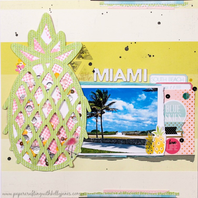 Prickly Pineapple Cut File, Shaker Pocket Layout