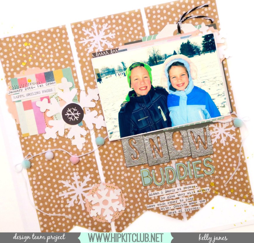 HKC Kelly Janes Design Team Layout | Hip Kit Club | 2016 November Kits & Document December Kit