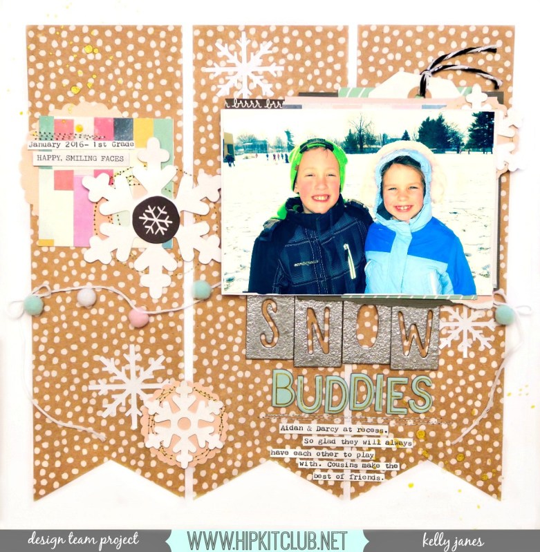 HKC Kelly Janes Design Team Layout | Hip Kit Club | 2016 November Kits & Document December Kit
