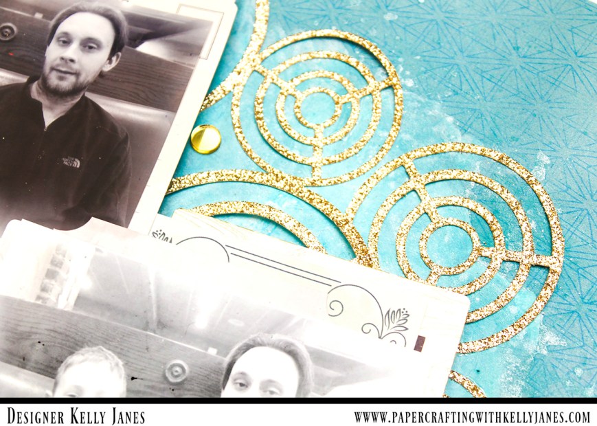 12x12 scrapbook layout using the Pink Paislee-Moonstruck Collection