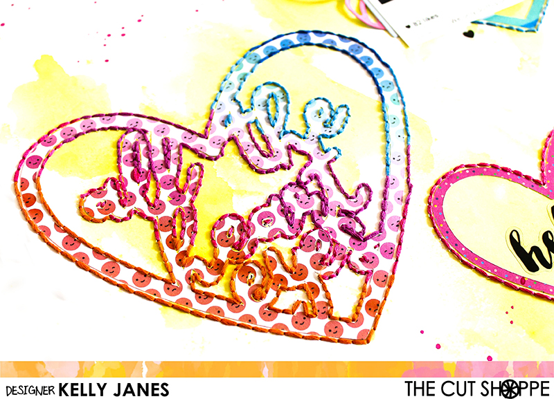 12x12 Scrapbook layout using Amy Tangerine On A Whim & Simple Stories Carpe Diem Posh stickers with The Cut Shoppe Heart Eyes Cut File