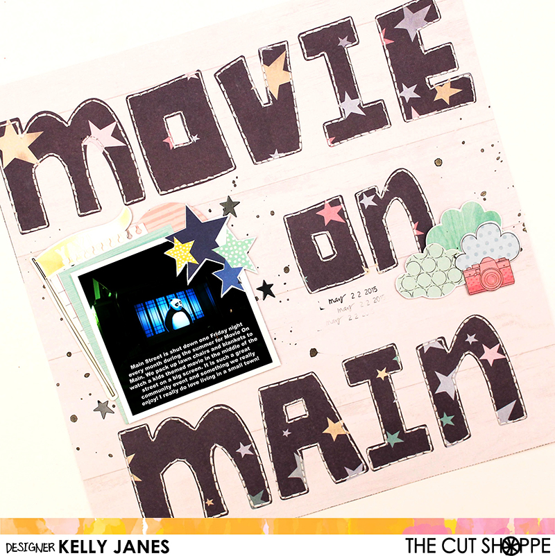 12x12 Design Team scrapbook layout for The Cut Shoppe using the Now I Know My ABC's Cut File along with Shimelle's Little By Little Collection