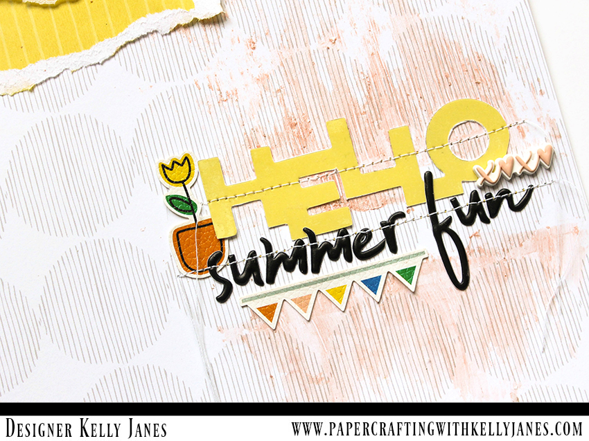 12x12 scrapbook layout using multiple Pinkfresh Studio Collections including: Dream On, Life Noted, The Mix No.1, and Felicity