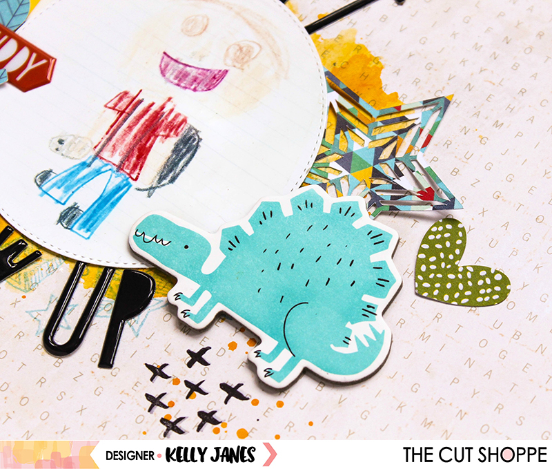 The Cut Shoppe, Everyday Essentials, You've Been Punc'd, Crate Paper, Cool Kid, 12x12, Scrapbook, Layout