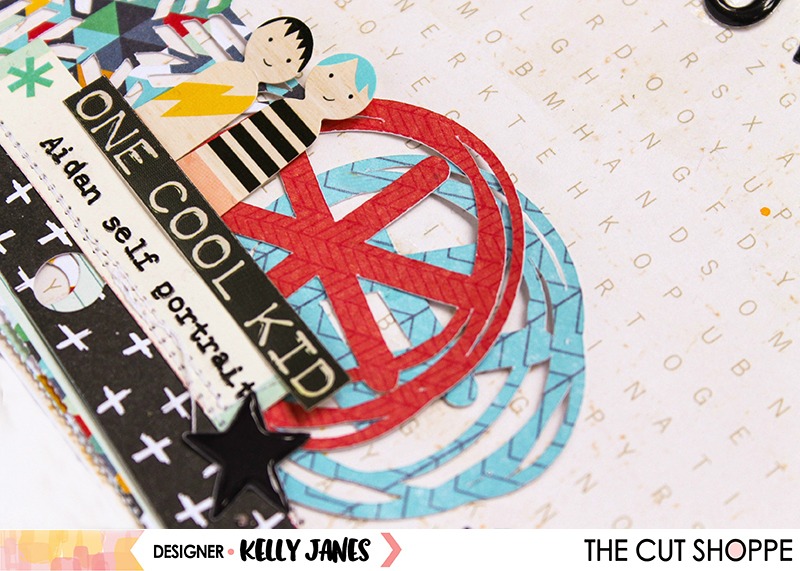 The Cut Shoppe, Everyday Essentials, You've Been Punc'd, Crate Paper, Cool Kid, 12x12, Scrapbook, Layout