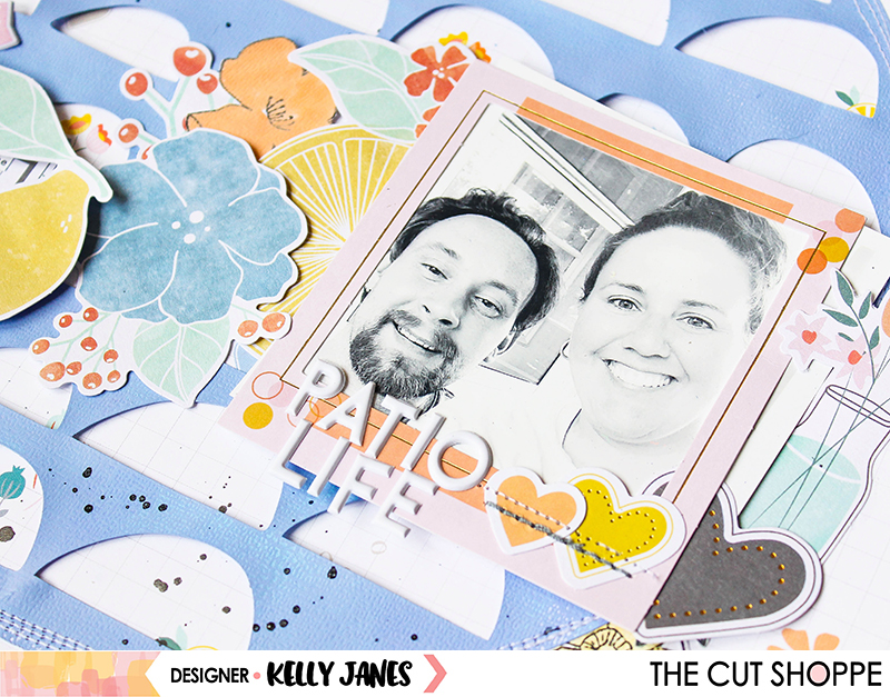 12x12 scrapbook layout for The Cut Shoppe using the Full Circle Cut File & the Pinkfresh Studio Simple & Sweet Collection.