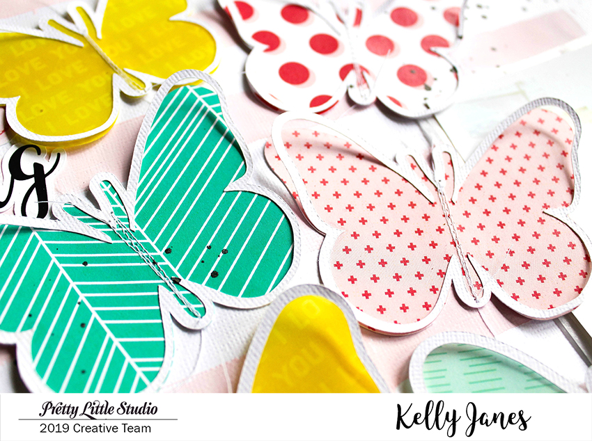 12x12 scrapbook layout for Pretty Little Studio using the XOXO Collection.