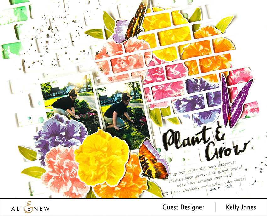 Altenew Camellia Japonica Build-A-Flower Stamp Set - Kelly Janes