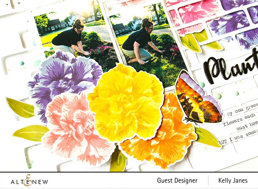 Altenew Camellia Japonica Build-A-Flower Stamp Set - Kelly Janes