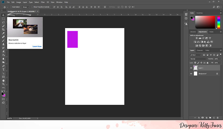Customized Template in Photoshop to Resize Photos for the Classic Happy Planner.