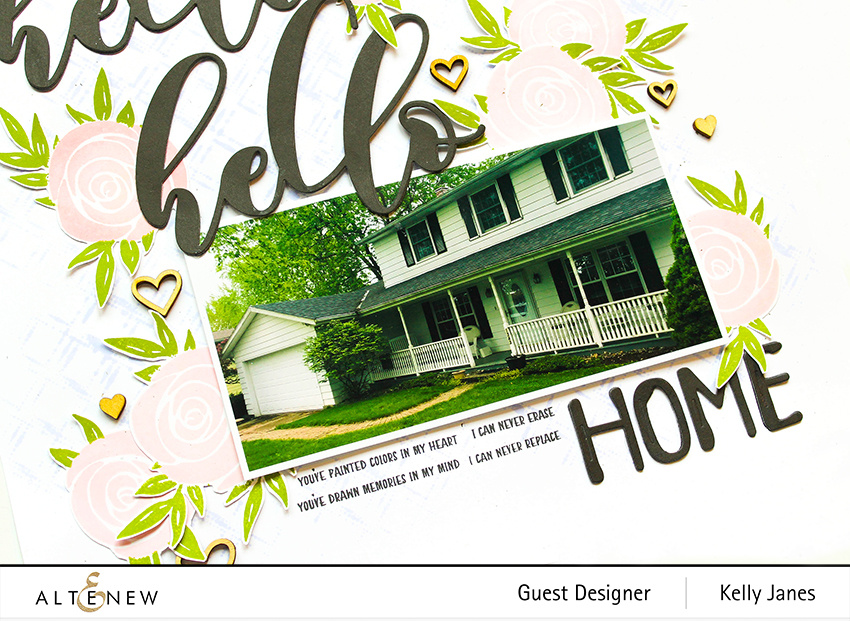 12X12 scrapbook layout using Altenew's February 2020 Stamp & Die New Release