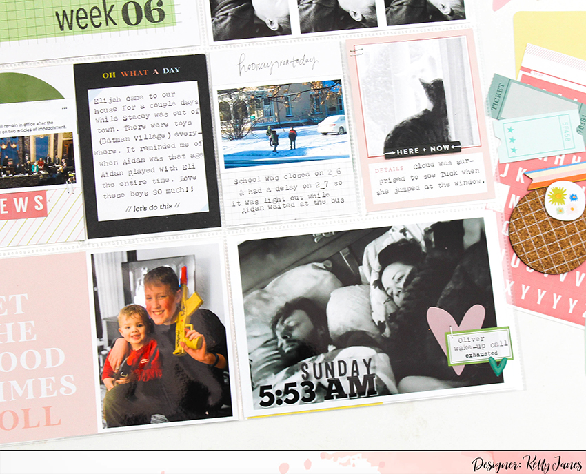 12x12 Project Life spread using the Studio Calico Documenter Kit.